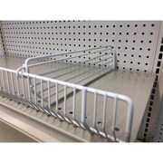 TRION Steel Wire Binning Shelving Unit White15 x 0.5 x 3 in. 9007317